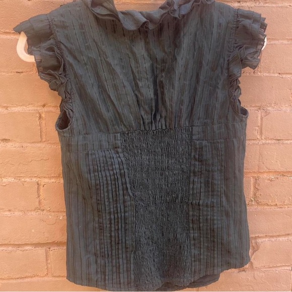 Bebe Black Button Up Corset Top - Picture 2 of 6